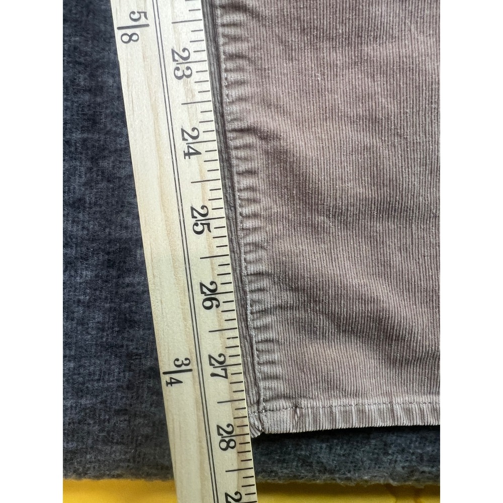 Talbots Womens 16 Tan Beige Corduroy High Waist Straight Leg Pants Classic - Picture 9 of 11